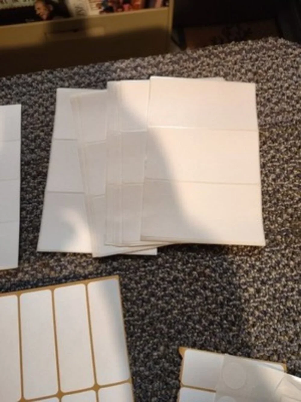 Self Adhesive Removable Label Lot Of 3 Types And Size Label SEE DESCRIPTION